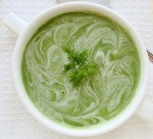 суп с брокколи и цветной капустой